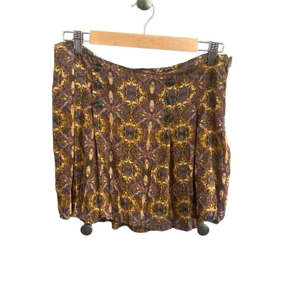 Free People Lovers Lane Printed Mini Skirt in Night Combo. Size 12 - Picture 5 of 12